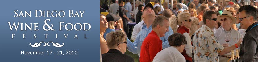 wine food festival crowd banner